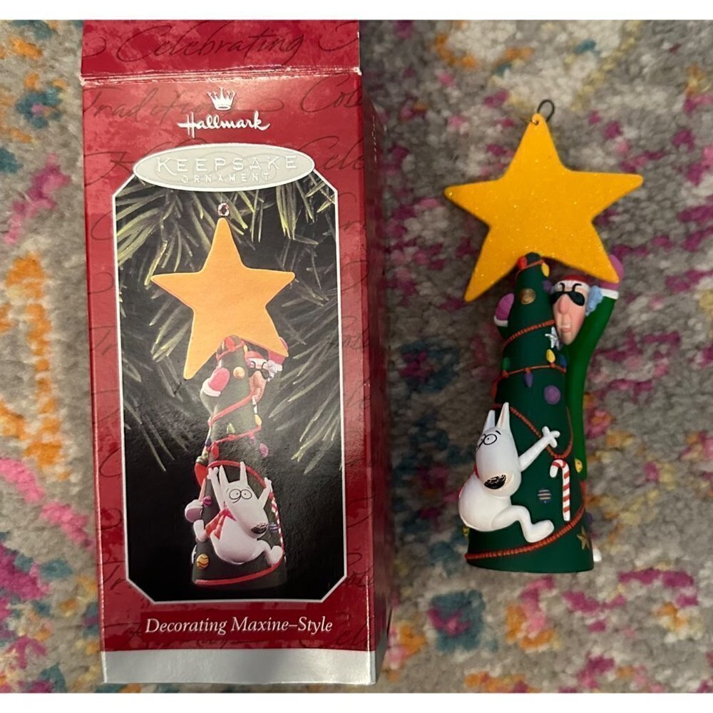 Vintage Hallmark Decorating Maxine Style Keepsake Christmas Ornament 1973-1998